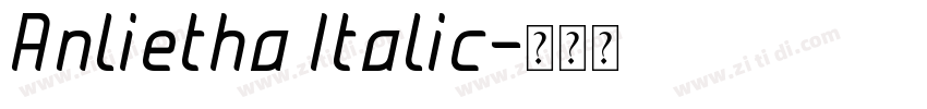 Anlietha Italic字体转换
